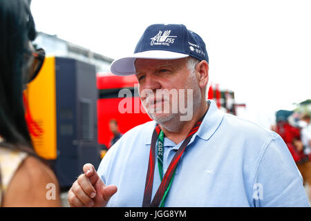 Spielberg, en Autriche. Le 06 juillet, 2017. Sport Automobile : Championnat du Monde de Formule 1 de la FIA 2017, Grand Prix d'Autriche, Norbert Vettel (GER), le père de Sebastian Vettel Credit : dpa/Alamy Live News Banque D'Images