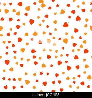 Les feuilles rouges et jaunes Illustration de Vecteur