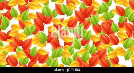 Automne feuilles multicolores Illustration de Vecteur