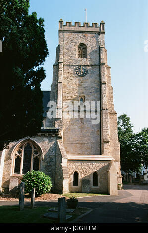 La tour du Xvème siècle de l'église, Devon UK Sidmouth Banque D'Images