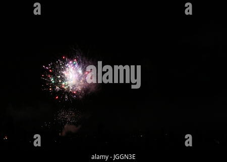D'artifice du 4 juillet 2017 Banque D'Images