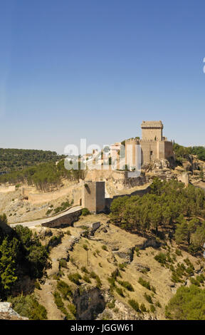 Cristo Rey square à Cantavieja, Maestrazgo, Teruel province, Aragon, Espagne Banque D'Images