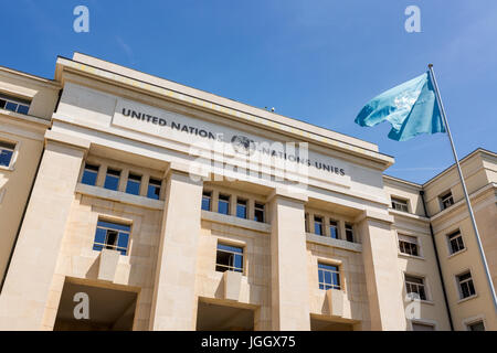 Organisation des Nations Unies, ONU, Palais des Nations, Genève, Suisse, Europe Banque D'Images