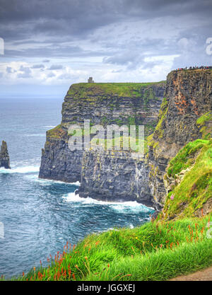 Les falaises de Moher en Irlande Banque D'Images