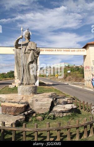 Entrée São Thomé Das Letras, 2016, de la ville, São Tomé Das Letras, Minas Gerais, Brésil. Banque D'Images