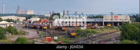 DB Cargo Rail UK Toton Locomotive Depot, Notinghamshire Banque D'Images