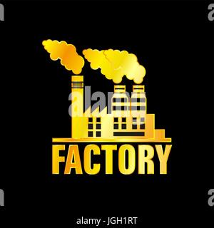 Le bâtiment de l'usine Golden Icon, Vecteur, Illustration, EPS Illustration de Vecteur