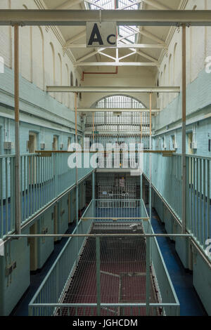 L'Angleterre, dans le Dorset, Dorchester, un bloc de cellules de prison Banque D'Images