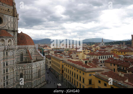 Vue du Duomo, Florence, Italie Banque D'Images