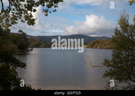 À la fin de Nichol et Portinscale de Friar's Crag Derwent Water Keswick Cumbria Lake District Angleterre Banque D'Images