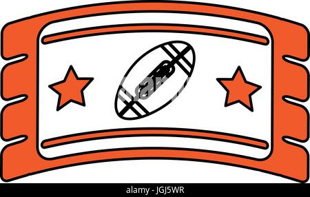 Billet football vector illustration Illustration de Vecteur