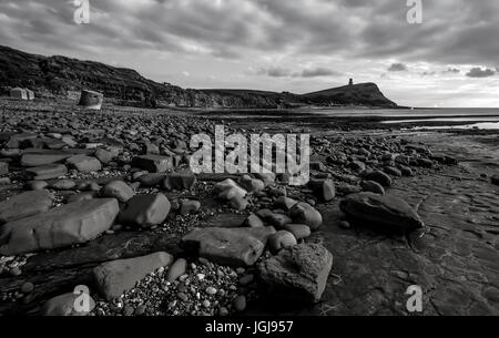 Sur la plage de Kimmeridge dorset coast Banque D'Images