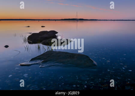 Lever du soleil à Jamestown, R.I. Banque D'Images