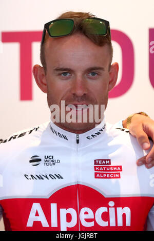 Düsseldorf, Allemagne. 29 Juin, 2017. Alexander Kristoff de Norvège de l'équipe Katusha Alpecin pour le Tour de France 2017, photographié à Duesseldorf, Allemagne, 29 juin 2017. Photo : Daniel Karmann/dpa/Alamy Live News Banque D'Images