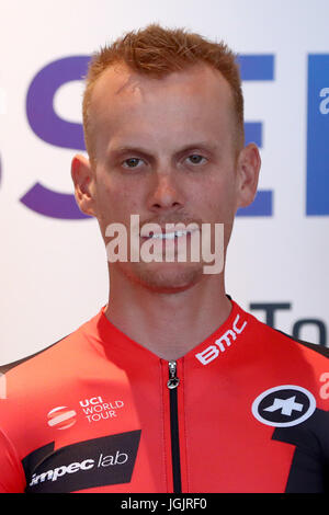 Düsseldorf, Allemagne. 29 Juin, 2017. Alessandro De Marchi de l'Italie de l'équipe BMC Racing pour le Tour de France 2017, photographié à Duesseldorf, Allemagne, 29 juin 2017. Photo : Daniel Karmann/dpa/Alamy Live News Banque D'Images