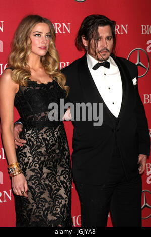Palm Springs, CA, USA. 2 Jan, 2016. PALM SPRINGS - JAN 2 : ambre entendu, Johnny Depp à la 27e Festival International du Film de Palm Springs Gala à la Convention Centre le 2 janvier 2016 à Palm Springs, CA Crédit : Kay Blake/ZUMA/Alamy Fil Live News Banque D'Images