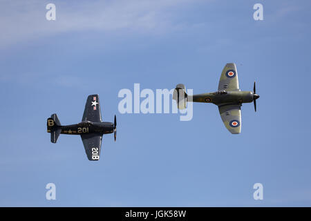 Cambridge, Royaume-Uni. 8 juillet 2017.Duxford Flying Legends show aérien. Credit : Julian Elliott/Alamy Live News Banque D'Images