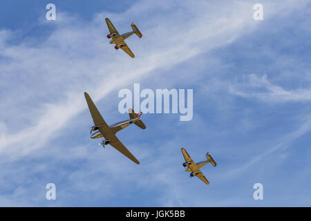 Cambridge, Royaume-Uni. 8 juillet 2017.Duxford Flying Legends show aérien. Credit : Julian Elliott/Alamy Live News Banque D'Images