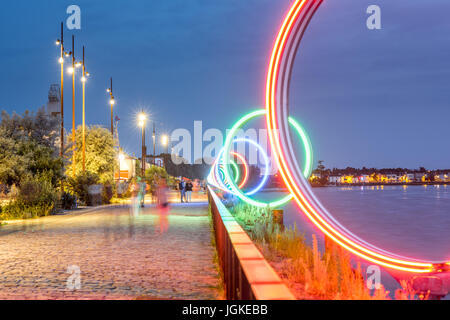 La ville de Nantes en France Banque D'Images