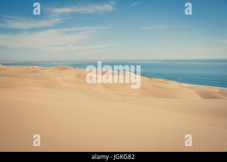 Sandwich Harbour en Namibie au sud de Walvis Bay. Banque D'Images