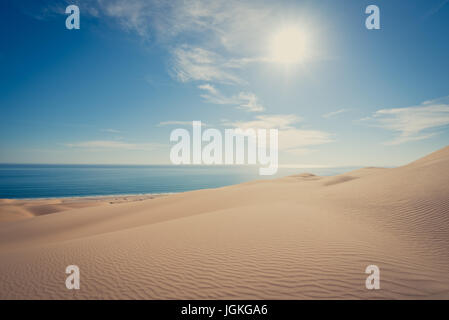 Sandwich Harbour en Namibie au sud de Walvis Bay. Banque D'Images