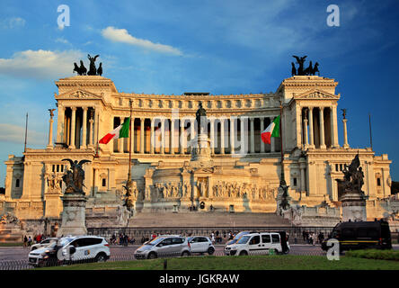 L'Altare della Patria (Autel de la patrie"), également connu sous le nom de 'Monumento Nazionale Emmanuel II" ou "Vittoriano", Rome, Italie. Banque D'Images