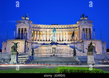 L'Altare della Patria (Autel de la patrie"), également connu sous le nom de 'Monumento Nazionale Emmanuel II" ou "Vittoriano", Rome, Italie. Banque D'Images