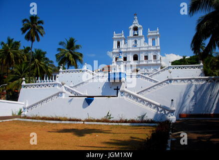 Le Baroque Notre Dame de l'Eglise de l'Immaculée Conception il dans Panjim, Goa, Inde Banque D'Images