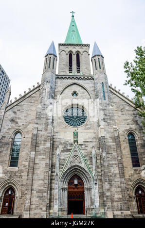 Montréal, Canada - 25 juillet 2014 : la Basilique de Saint Patrick au centre-ville d'extérieur Banque D'Images