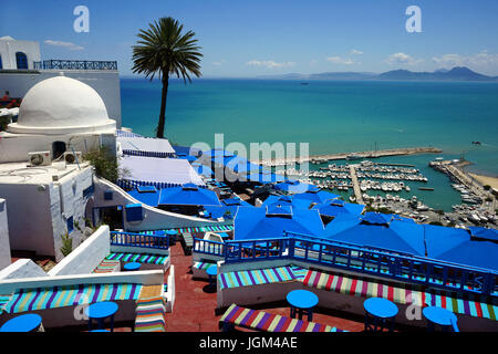 Sidi Bou Saïd, Tunisie Banque D'Images