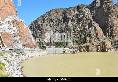 CODY, WYOMING - 24 juin 2017 : Buffalo Bill, le barrage et le réservoir de barrage sur la rivière Shoshone est nommé d'après le célèbre wild west figure William Buffal Banque D'Images
