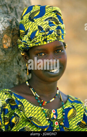 Femme du Mali, Frau aus Mali Banque D'Images