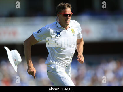 L'Afrique du Sud pendant trois jour morne Morkel du premier test match Investec à Lord's, Londres. Banque D'Images