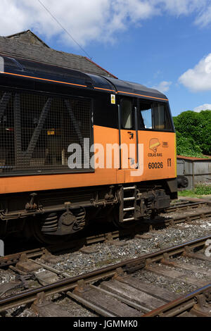 Locomotive électrique diesel de classe 60 de Colas à l'est lancashire railway ramsbottom lancashire royaume-uni Banque D'Images