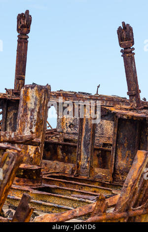 Maheno Shipwreck, Fraser Island, UNESCO World Heritage Site, Queensland, Australie. Banque D'Images
