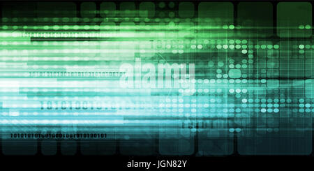 Connexion Internet et le transfert de données transfert de paquets Banque D'Images
