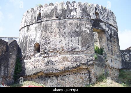 Le vieux fort de Stone Town, Zanzibar Banque D'Images