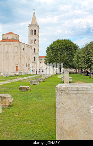 L'église de st. Donat à Zadar. Centre historique. La Croatie, Dalmatie du Nord Banque D'Images