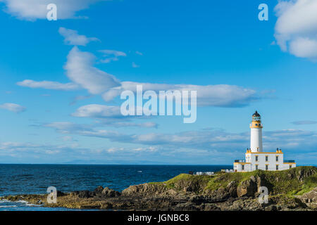 Turnberry, Scotland, UK - 4 août 2016 : Le vieux phare de Turnberry, qui fait maintenant partie de l'Atout luxe Turnberry Resort Hotel. Banque D'Images