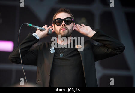 Glasgow, Royaume-Uni. 08 juillet, 2017. Kasabian titre jour 2 du Festival 2017 TRNSMT, Glasgow, Glasgow Green 08/07/2017 Credit : Gary Mather/Alamy Live News Banque D'Images