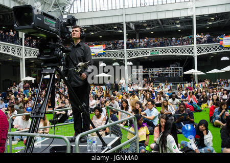 Londres, Royaume-Uni. 8 juillet, 2017. London festival coréen à Londres Olympia. Matthieu Ashmore/Alamy Live News Banque D'Images