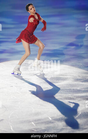 Evgenia Medvedeva (RUS), 7 JURY, 2017 - Patinage Artistique : Dream on Ice 2017 à ShinYokohama Skate Centre, Kanagawa, Japon. Credit : Yusuke Nakanishi/AFLO SPORT/Alamy Live News Banque D'Images