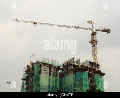 Putrajaya, Malaisie - Jul 7, 2015. Un chantier dans le centre-ville de Putrajaya, Malaisie. Putrajaya est une ville planifiée et l'administration fédérale Banque D'Images