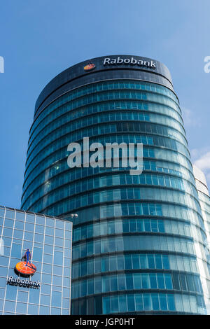 Utrecht, Pays-Bas - le 23 mars 2017 : Rabo Bank Building à Utrecht. Banque D'Images