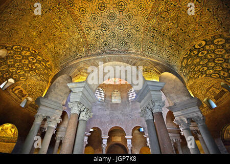 Mosaïques à l'intérieur de l'iMausoleo impressionnant di Santa Costanza (4e siècle), Rome, Italie Banque D'Images