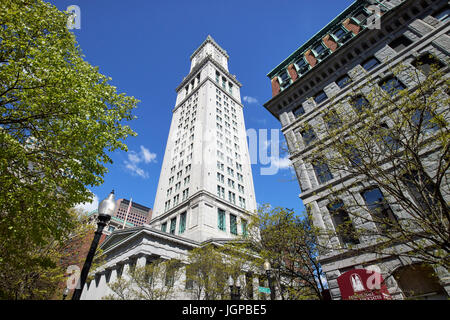 Custom house tower building Boston USA Banque D'Images