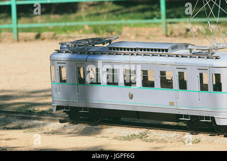 Réplique Miniature de vrai train train en Espagne Banque D'Images