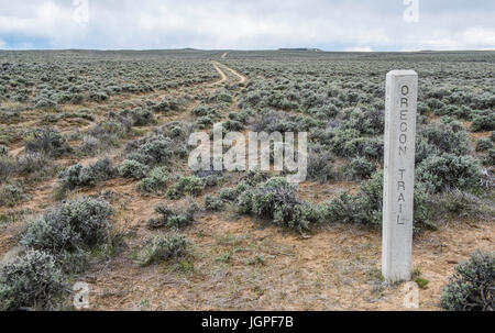 Oregon Trail, Wyoming, USA par Bruce Montagne Banque D'Images
