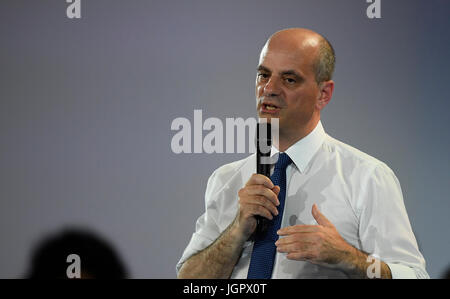 Paris, France. 8e juillet, 2017. Le ministre de l'éducation français Jean-Michel Blanquer prononce une allocution lors d'une réunion de la République en Marche (REM) parti politique à Paris le 8 juillet 2017 Photo : François pauletto/Alamy Live News Banque D'Images