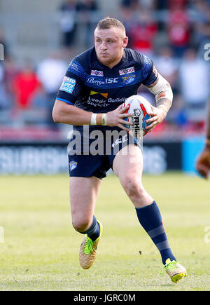 Leeds Rhinos Brad Singleton en action contre Salford Red Devils, au cours de la Super League Betfred match au stade AJ Bell, Salford. Banque D'Images